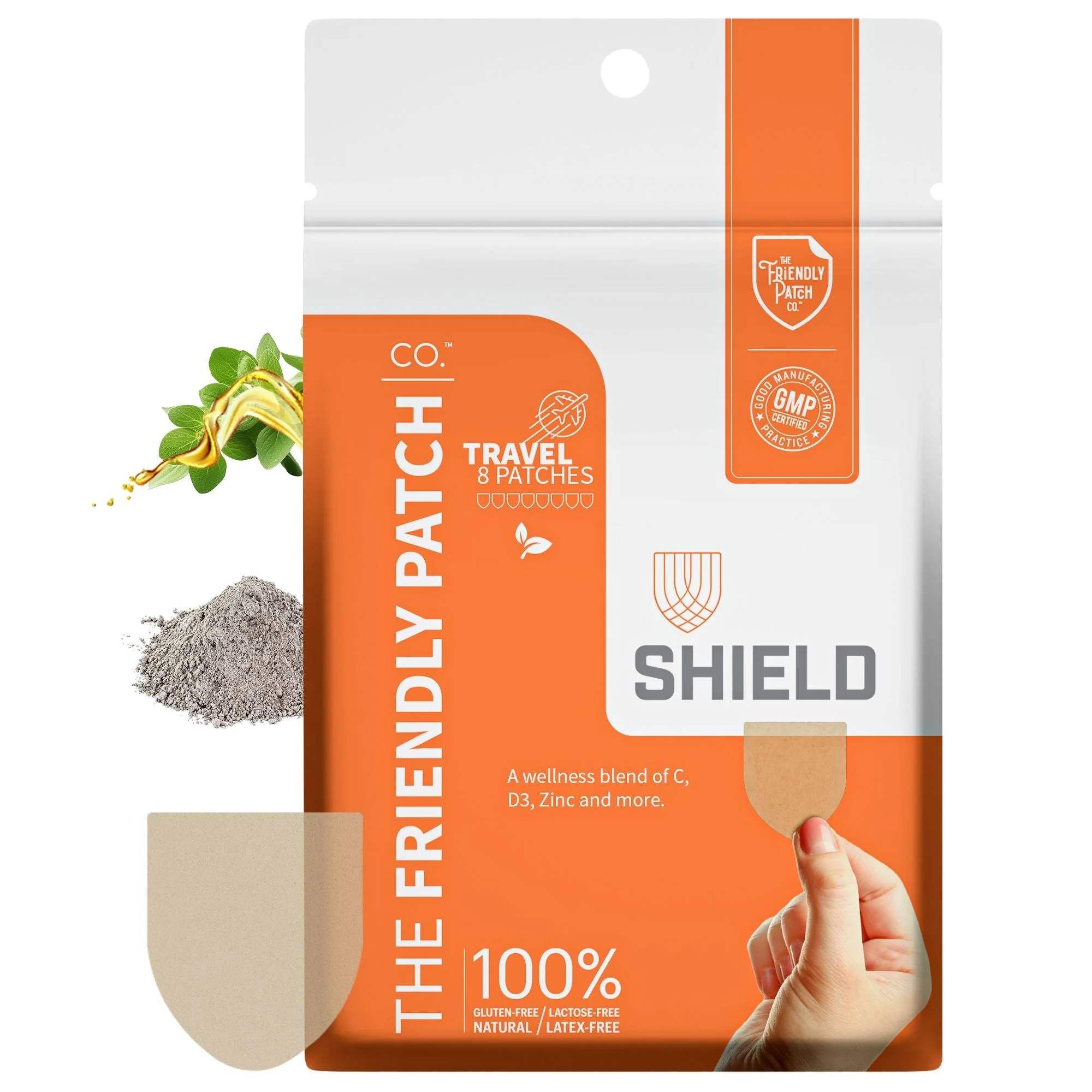 Practical Shield Wellness 12-Hour High-Potency Immunity Patches - 8 Pack Crafted