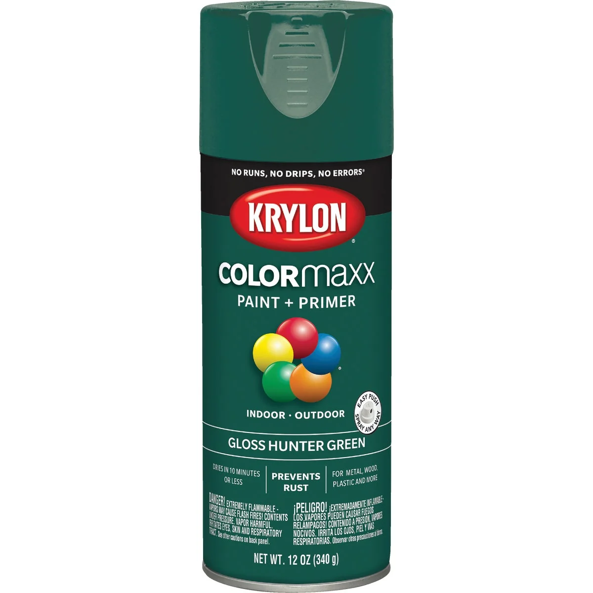 Comfortable Krylon ColorMaxx 12 Oz. Gloss Spray Paint Hunter Green Casual