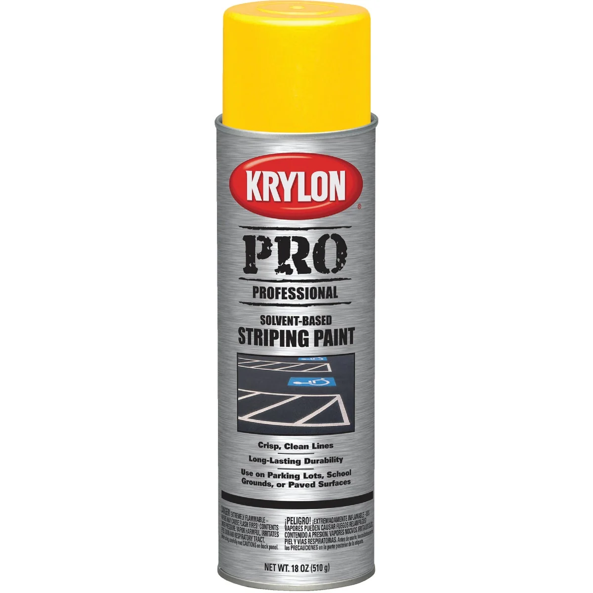 Crafted Krylon Highway Yellow 18 Oz. Professional Striping Paint Lightweight