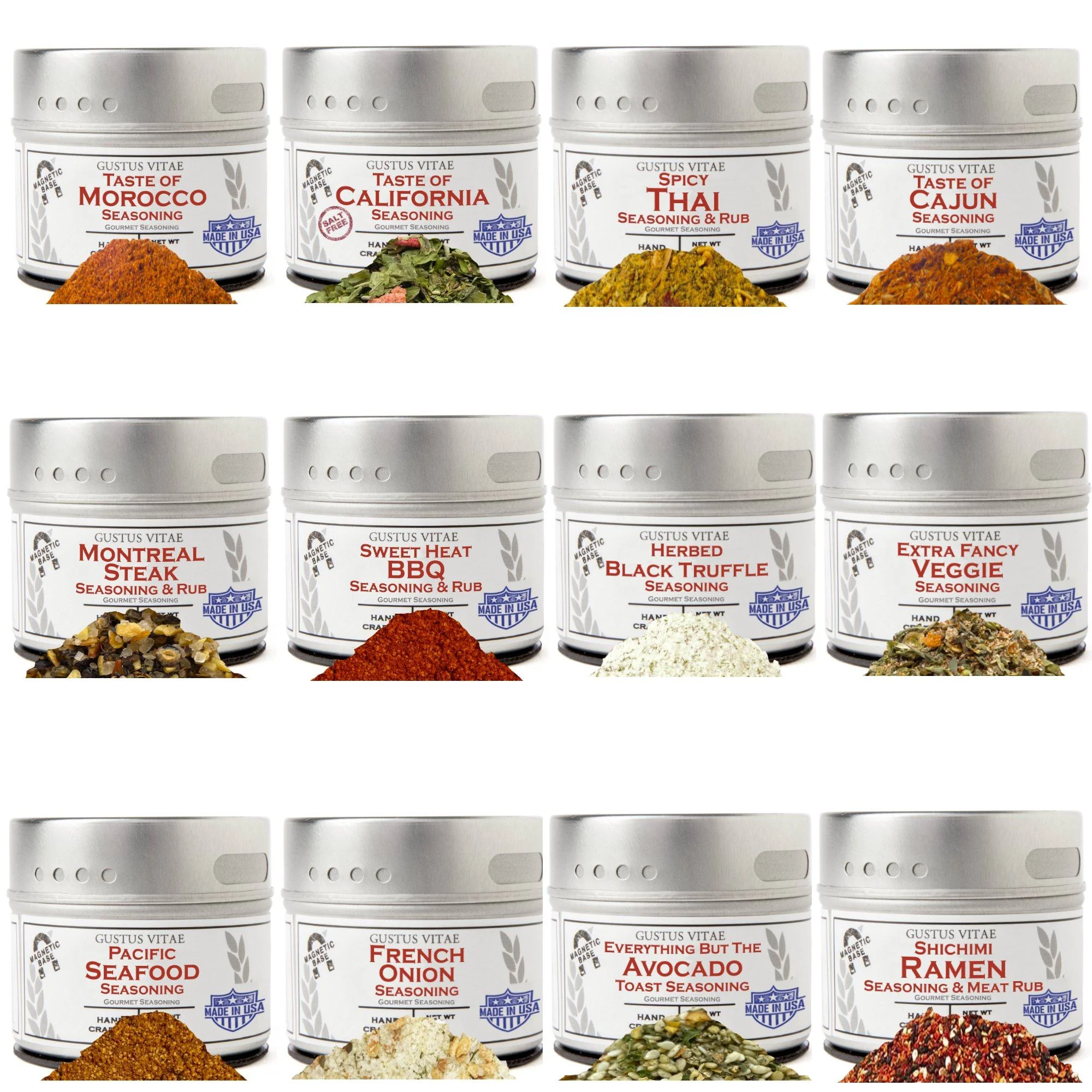 Versatile BBQ Grilling Seasonings - 12 Pack Collection Stylish