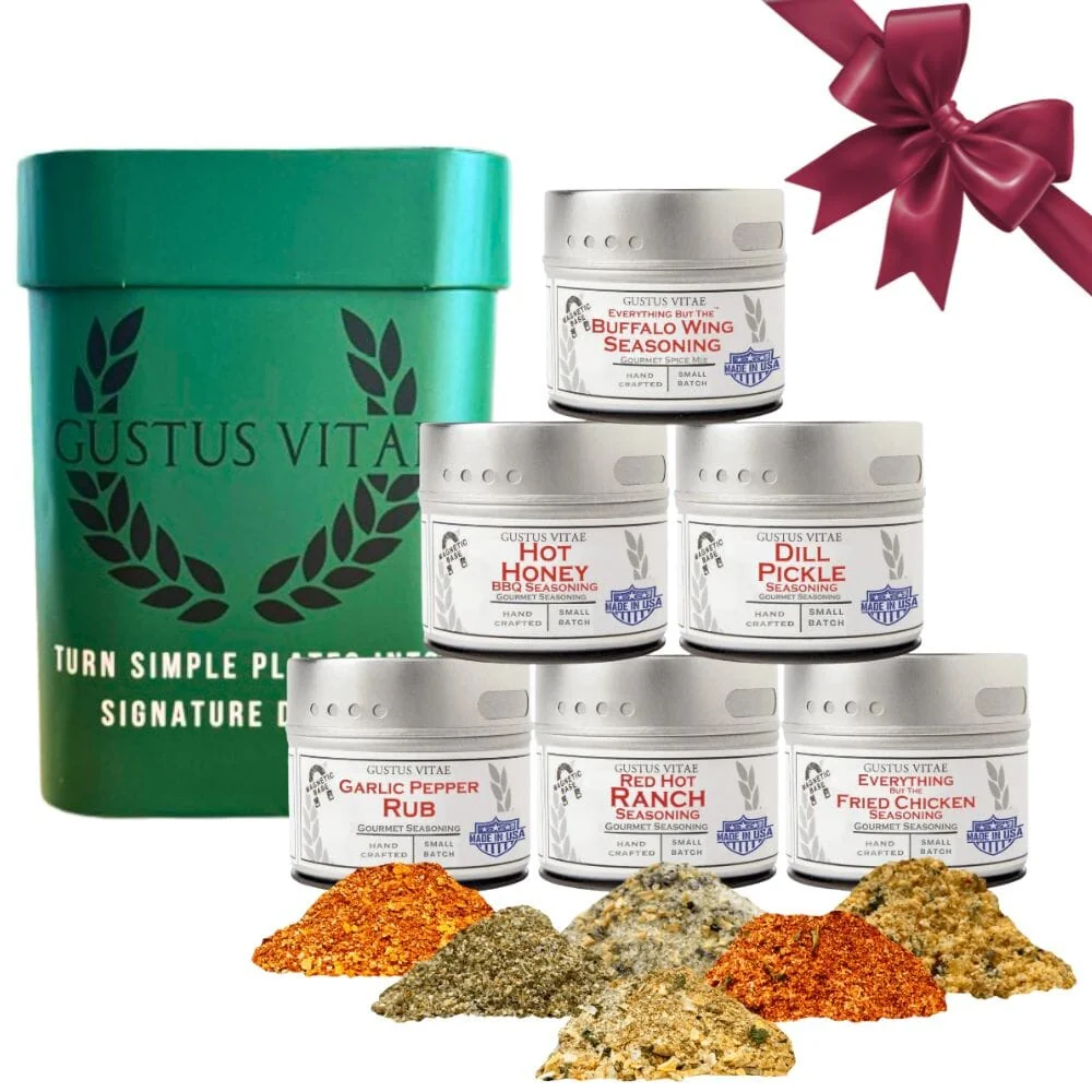 Selected All American Wings Seasoning Set Gift Packaged Spice Collection Set of 6 High-Performance