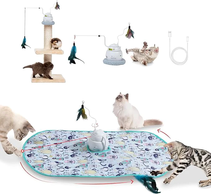 Fine PAWSPIK Interactive 4-in-1 Laser Hide Seek Rechargeable Automatic Cat Exercise ToyAbout This Outstanding