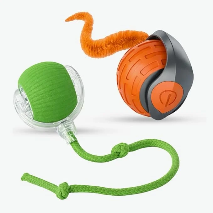Artisan Interactive Cat Ball Toy – Smart Rolling Pet Ball with Obstacle Avoidance USB Rechargeable Cord Tail Design – Fun Enrichment Toy for Indoor Cats Small Dogs Orange Green About This Proven