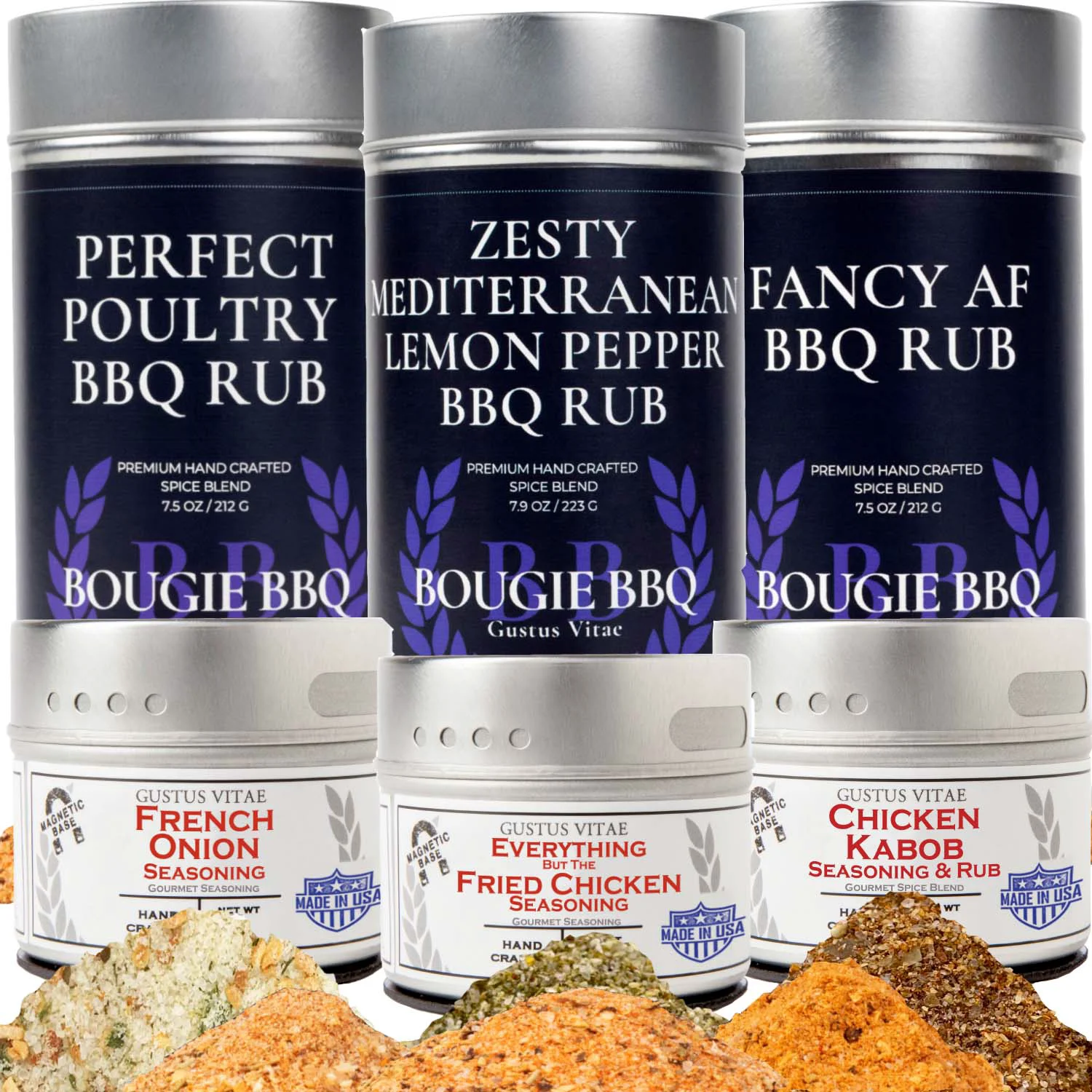 Organic For Poultry Complete 6 Pack Collection Gourmet Seasonings and Rubs For Chicken Duck Turkey and Wild Game Contemporary