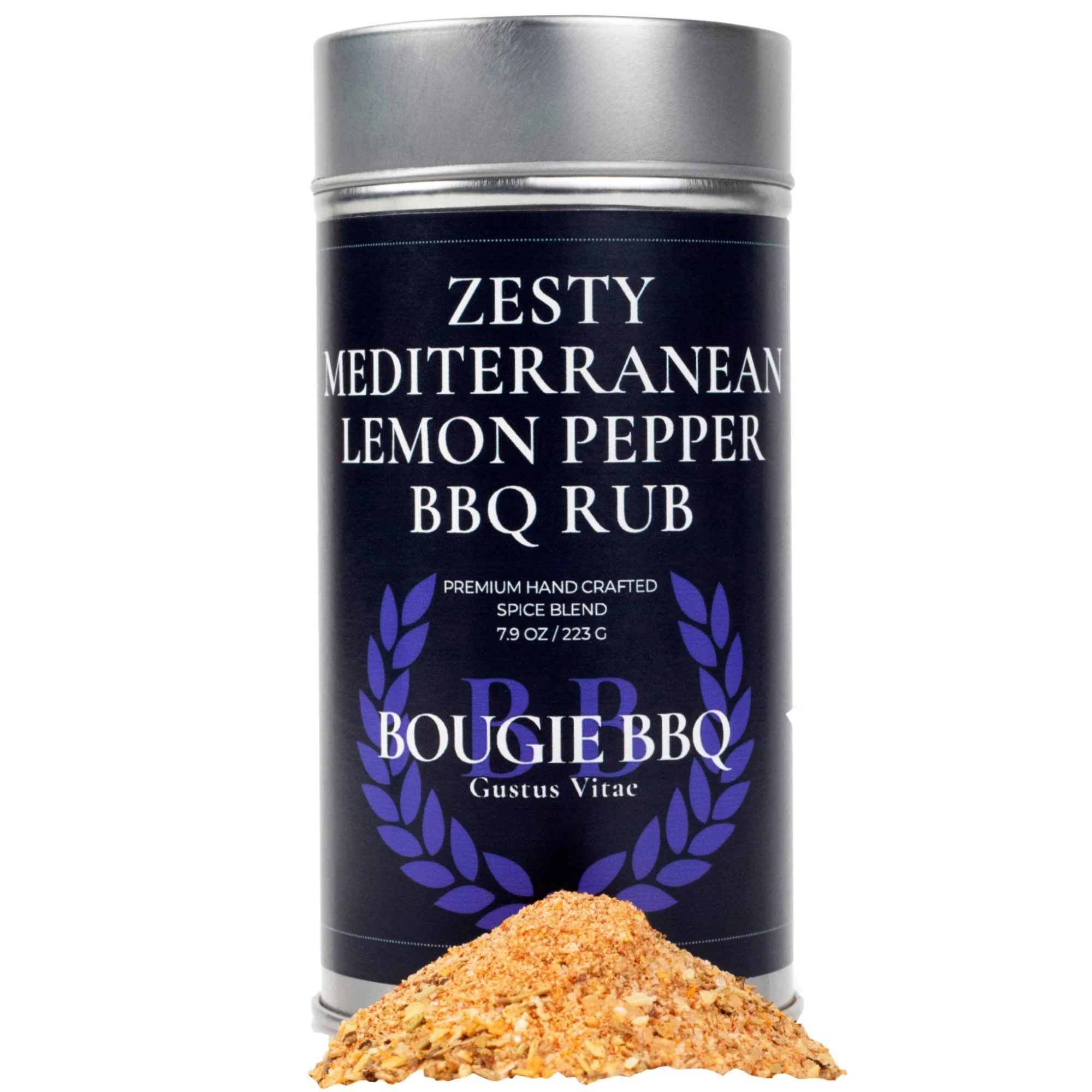 Exclusive Zesty Mediterranean Lemon Pepper BBQ Rub Seasoning Original Design