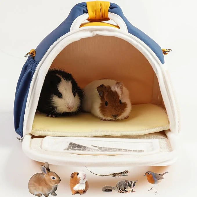 Unique ABLAZEZAI Guinea Pig Carrier Small Animal Snake Travel Bag Breathable Outdoor First-Class