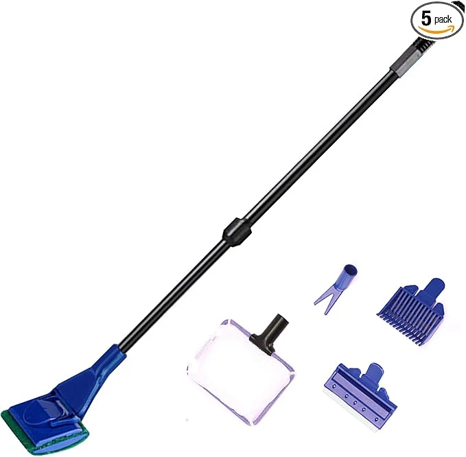 Certified Aquarium Cleaning Tools Kit 5 In 1 Function Verified
