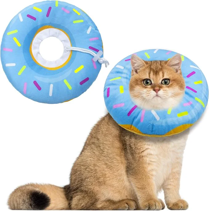 Exceptional Cat Cone Collar Soft Adjustable Cat Recovery Collars Kitten Cones to Stop Stylish