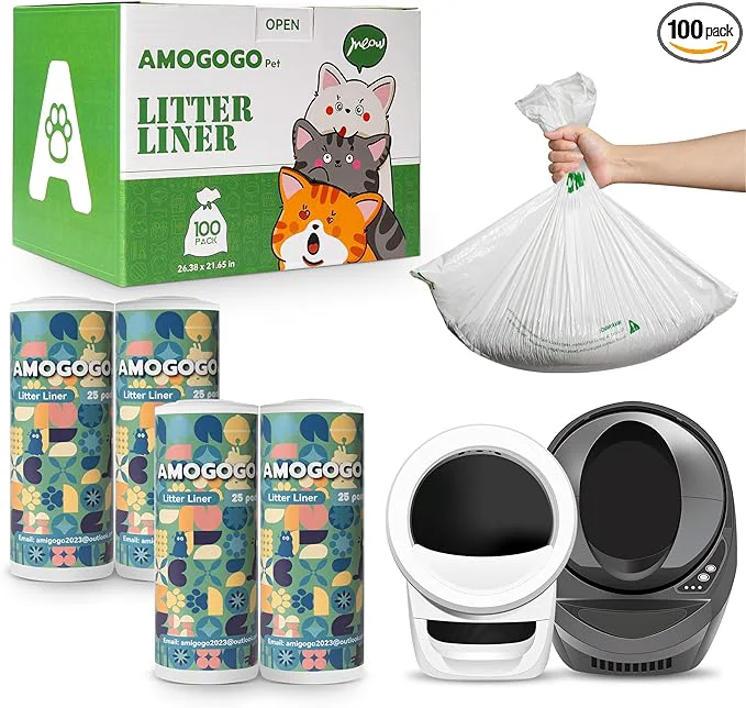 Environmentally Friendly 100 Pcs Waste Bags Liners Compatible with Litter Robot 4 5 3 Leak-Proof Waste Bags Heavy Duty Cat Litter Trash Bags Waterproof Litter Bags 26.4 x 21.9 About ThisOverview Sophisticated