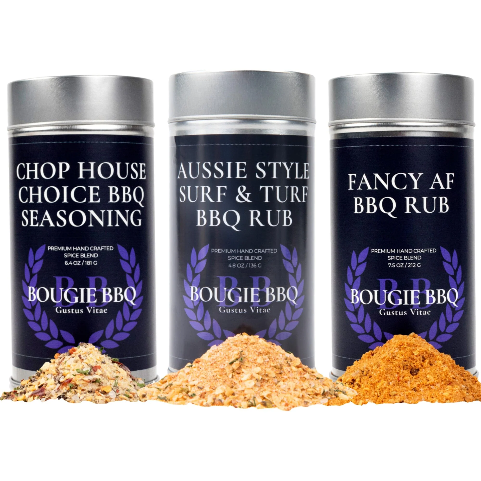 Enhanced Surf Turf BBQ Seasonings Collection - 3 Pack User-Friendly