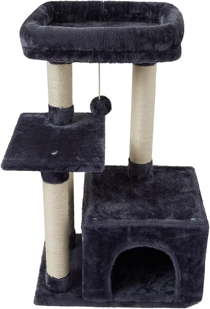 Advanced FISH NAP Cute Cat Tree Kitten Cat Tower Green