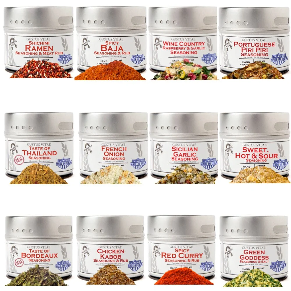 Consistent Luxury World Seasonings - Gourmet 12 Pack Collection Certified