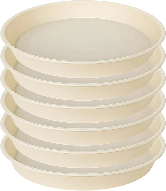 Reusable 6 Pack of 6 inch Plant Saucer Drainage Tray 4 5 7 8 10 12 13 15 17 19 inch Eco-Friendly
