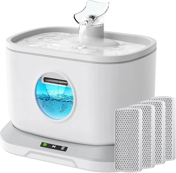 Certified Cat Water Fountain Wireless Petlipo 5000mAh Battery Operated Cat Fountain 2.6L 88oz Cordless Pet Drinking Fountain with Motion Sensor for Cats Dog Indoor Ultra Quiet BPA-About ThisOverview Crafted