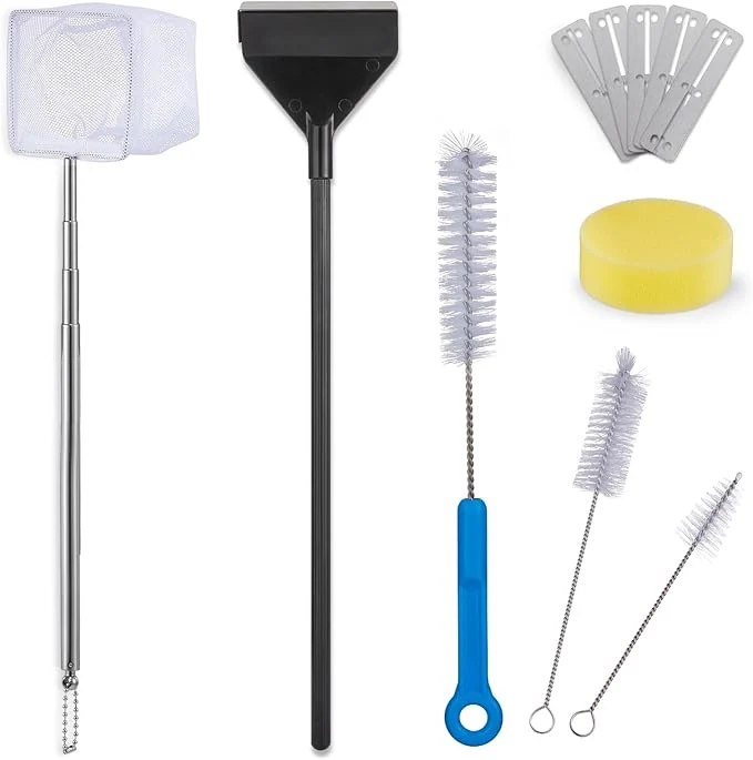 World-Class Fish Tank Cleaning Kit Algae Scraper Functional