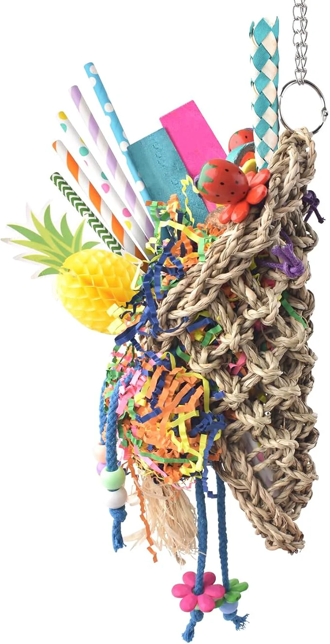 Clean KATUMO Bird Toys Seagrass Basket Toy Elite