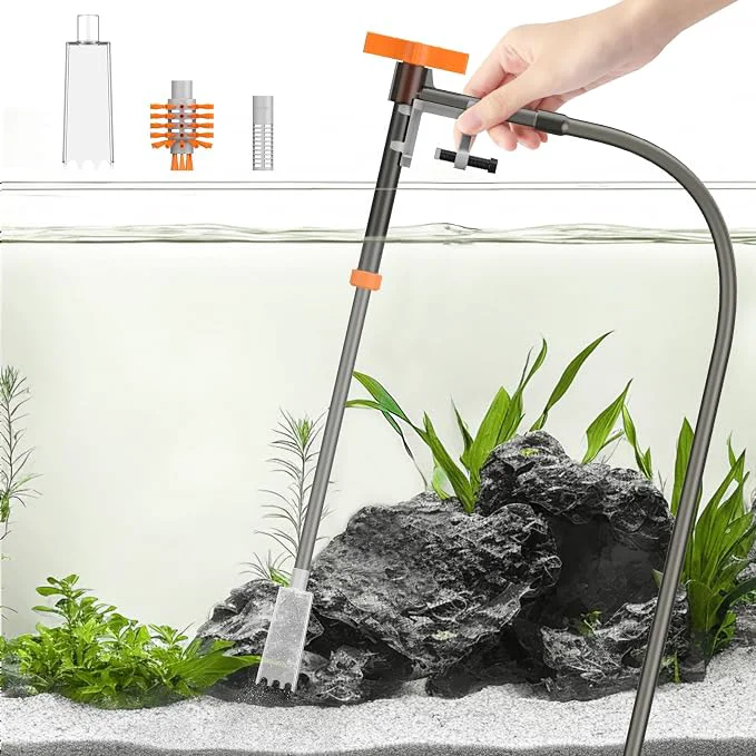 World-Class Pawfly 3-in-1 Aquarium Water Changer Gravel Cleaner Tank Brush – Fish Tank Casual