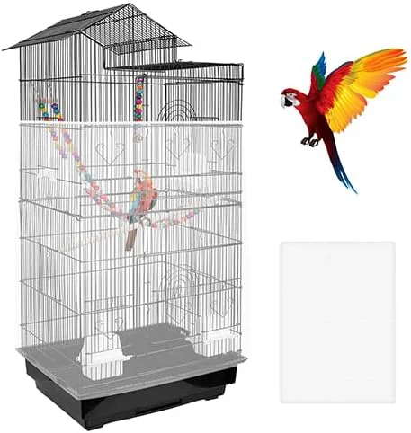 Next-Generation Universal Bird Cage Seed Catcher – Stretchy Lightweight Mesh Skirt High-Grade
