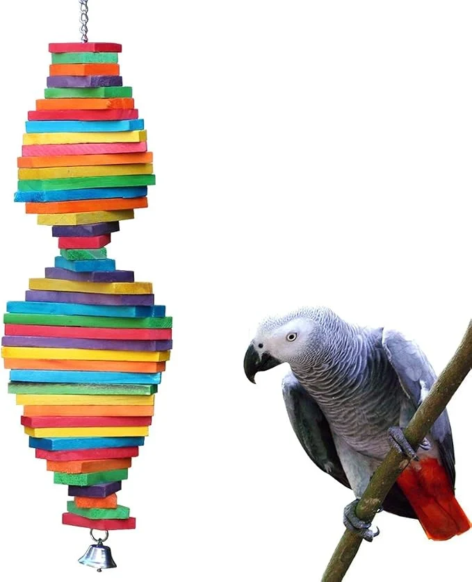 Traditional Bird Chewing Toy Large Medium Parrot Cage Bite Toys African Grey Macaws Superior