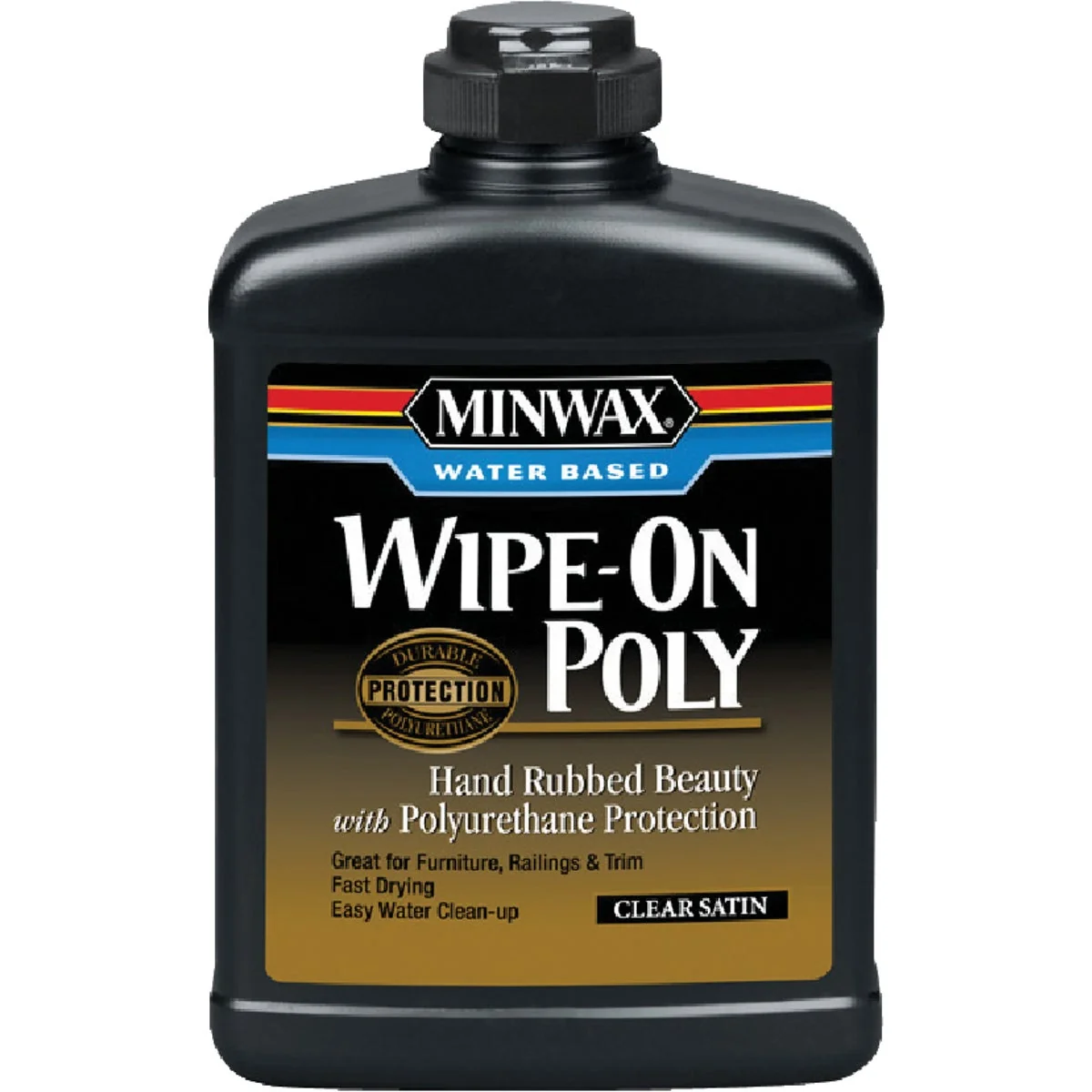 Excellent Minwax Satin Water Based Wipe-On Interior Polyurethane 1 Pt. Exceptional