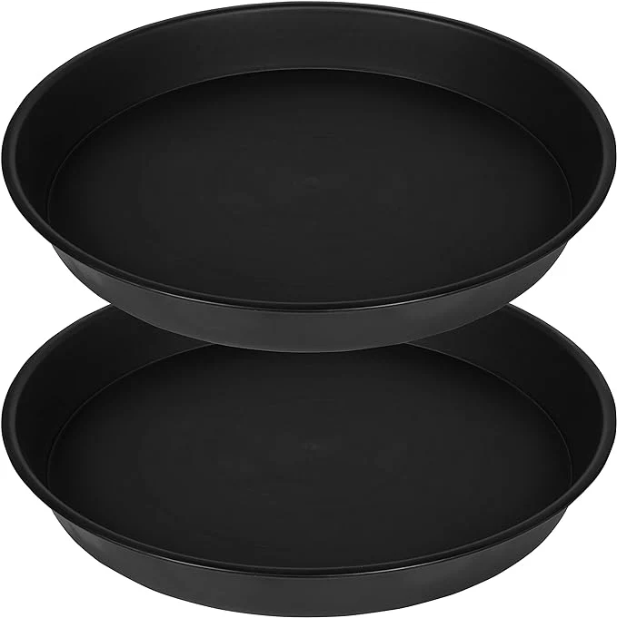 Fast 2 Pack of 14 inch Plant Saucer Heavy Duty Round Plant Trays Recyclable