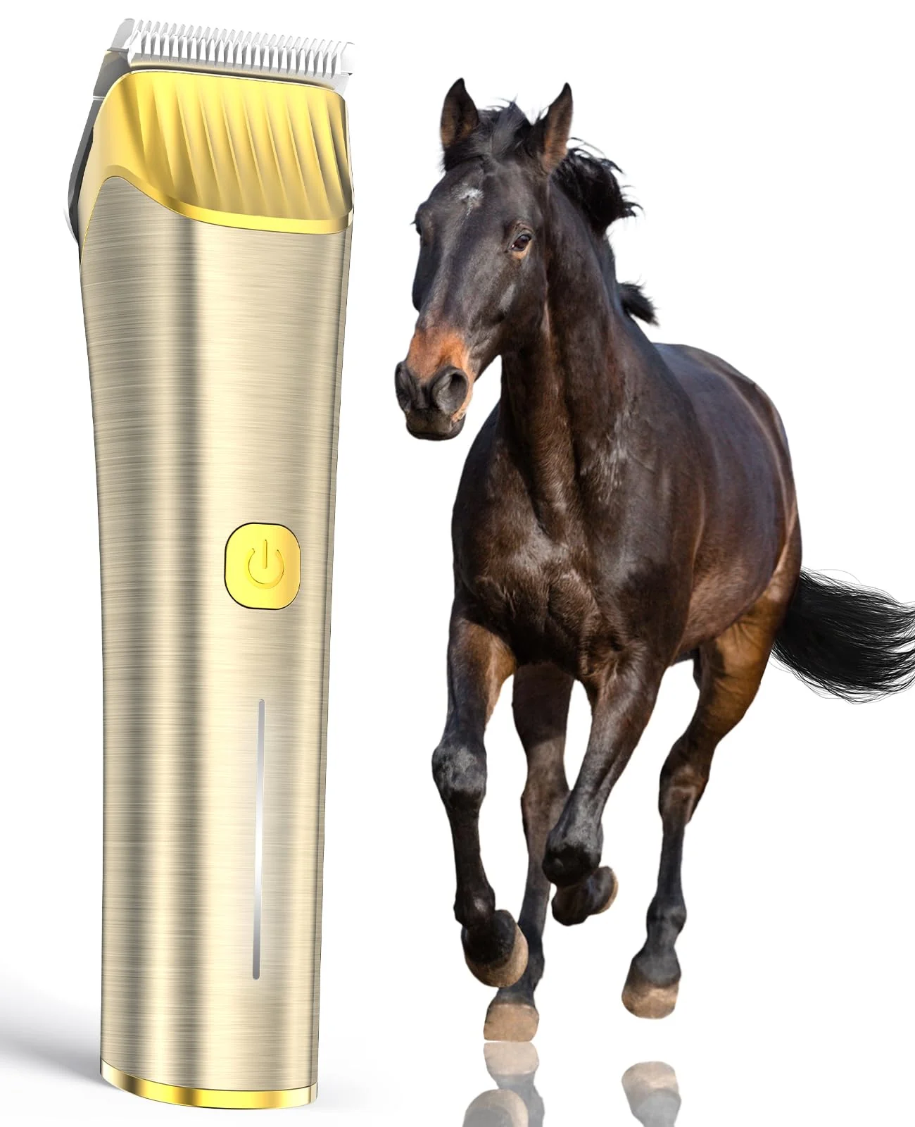 Clean oneisall Cordless Horse Clippers — Low-Noise 2-Speed Grooming Kit for Thick Coats Luxury