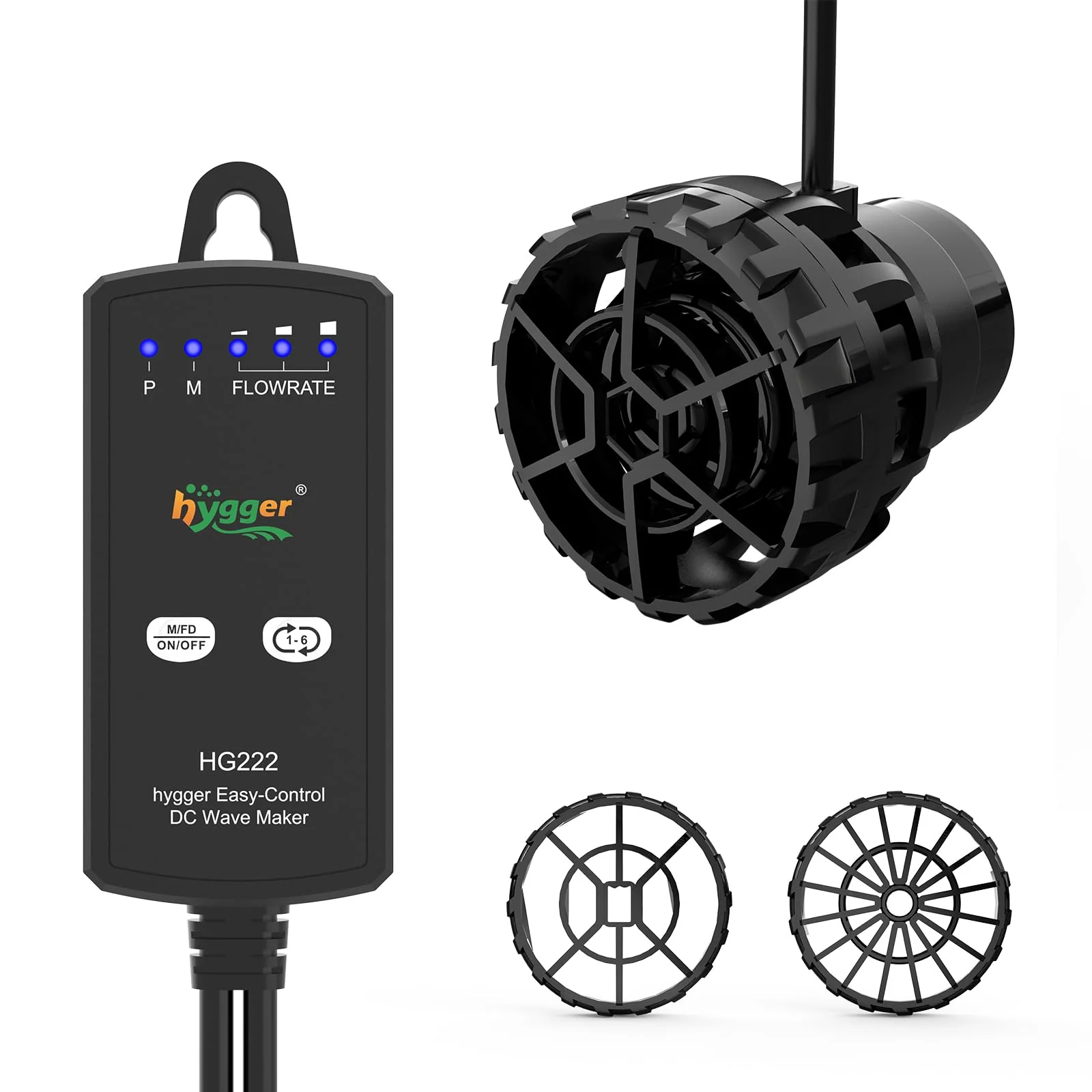 Enhanced hygger Aquarium Wave Maker for 5-10 Gallon Tanks — Adjustable DC Powerhead 660 GPH Comfortable