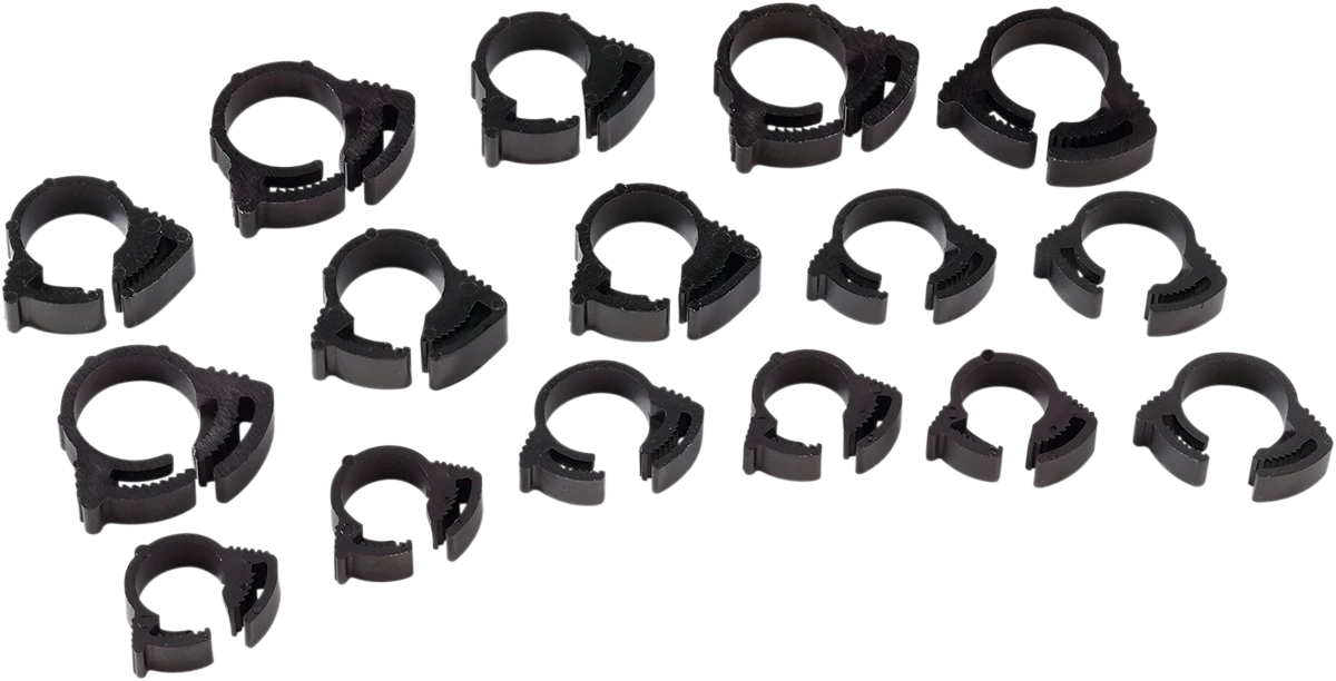 Carefully Designed MOOSE RACING Clamps - Ratchet - Nylon - 16-Piece 111-2016 Verified