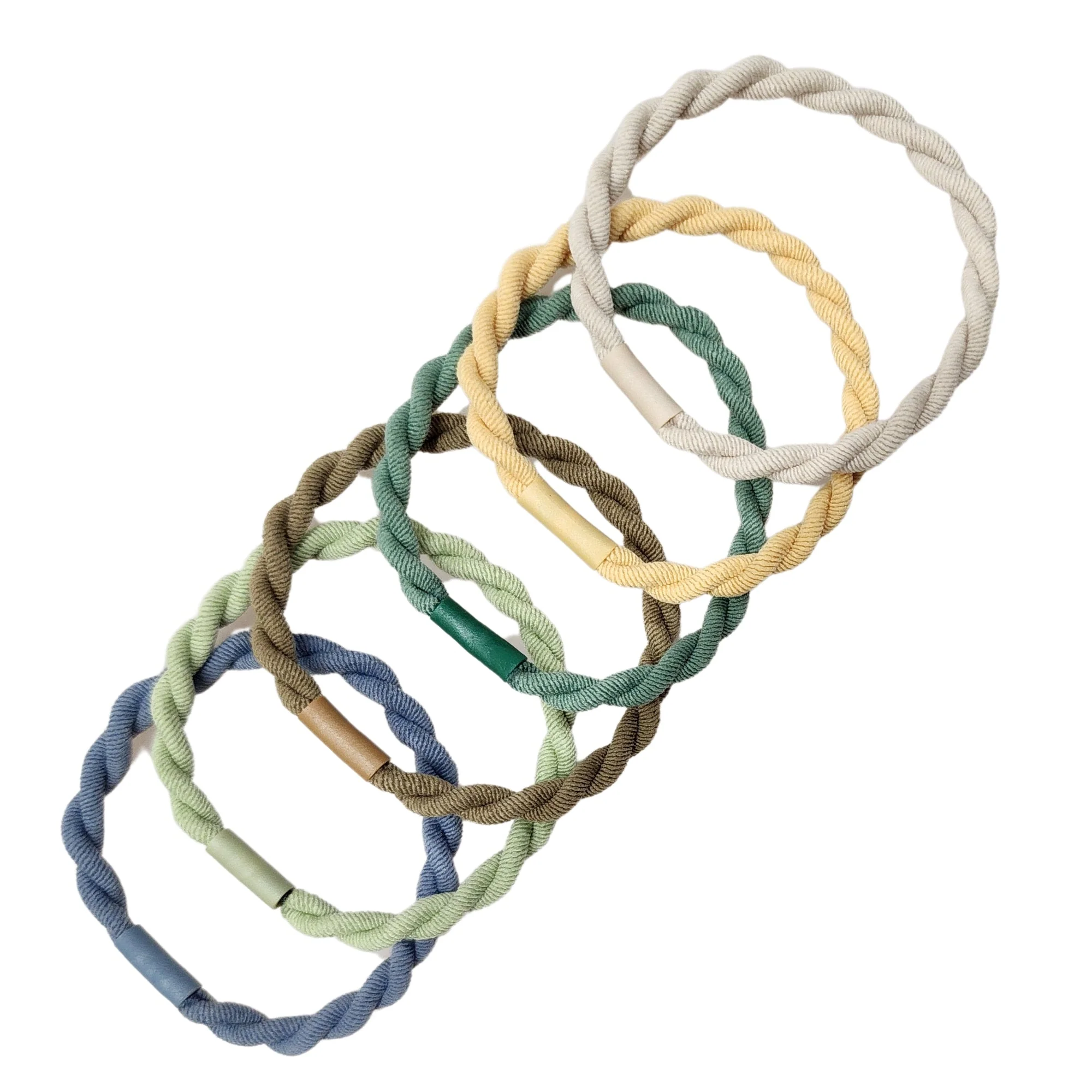 First-Class Pony Elastics in Cylinder Serenity Spectrum - 6pc Secure