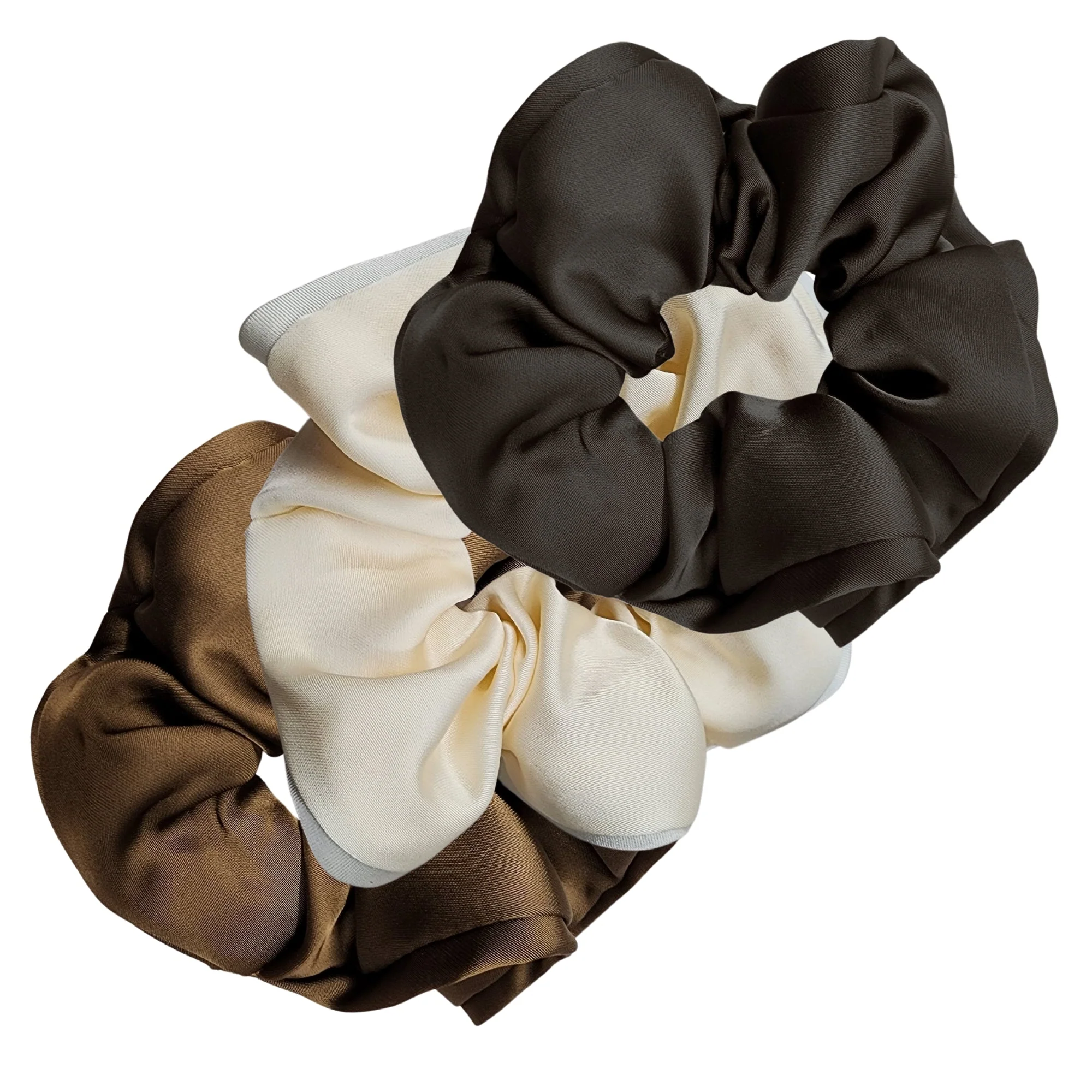 Minimalist Elegant Cascade Scrunchie - 3 Pack Functional