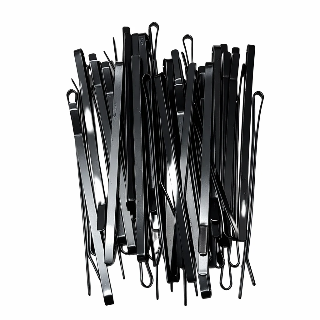 Casual Professional Flat Metal Styling Bobby Pins in Storage Case - 40pc Pack Flexible