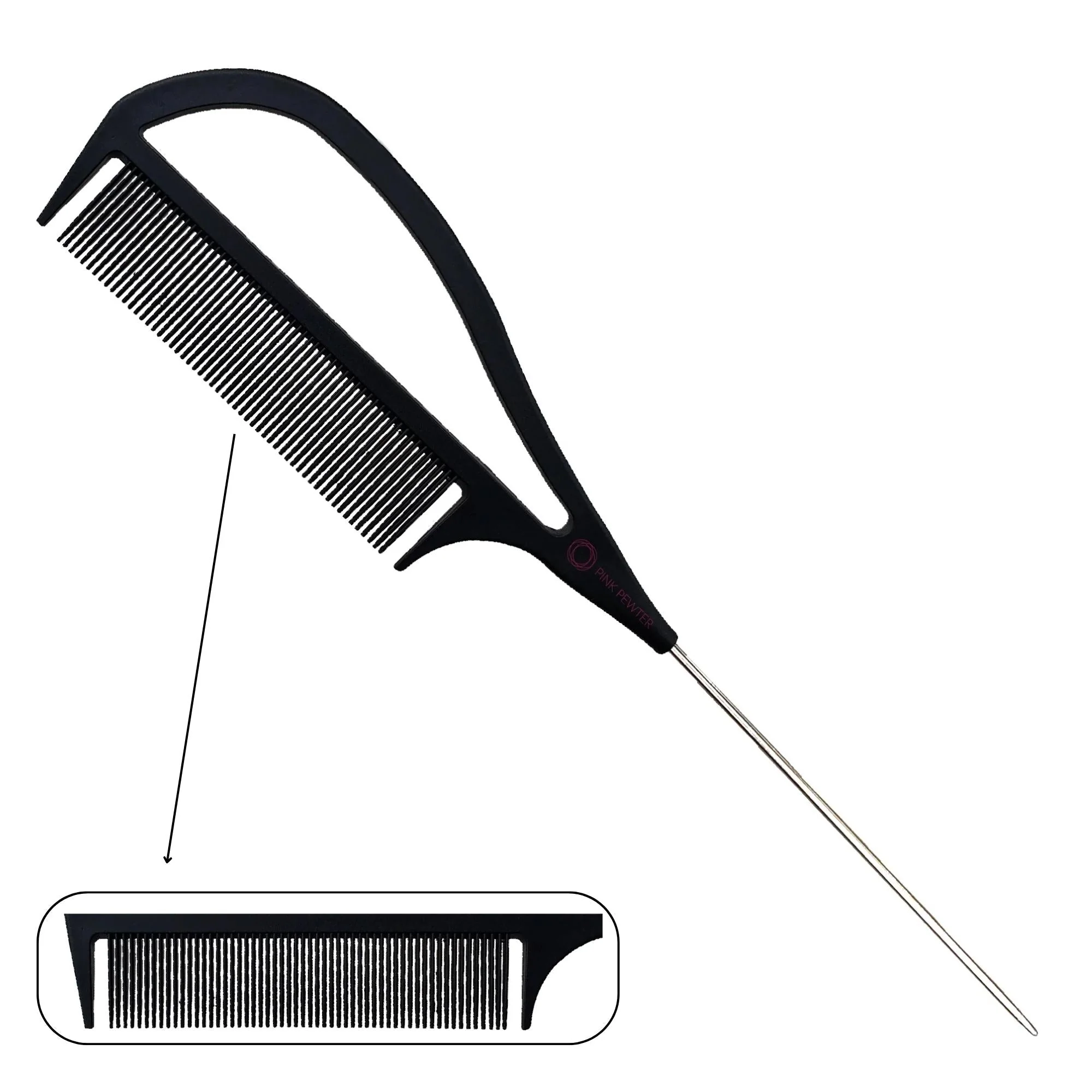 Stylish Let Go Carbon Fibre Styling and Highlighting Comb Black 10.25 2 Dependable