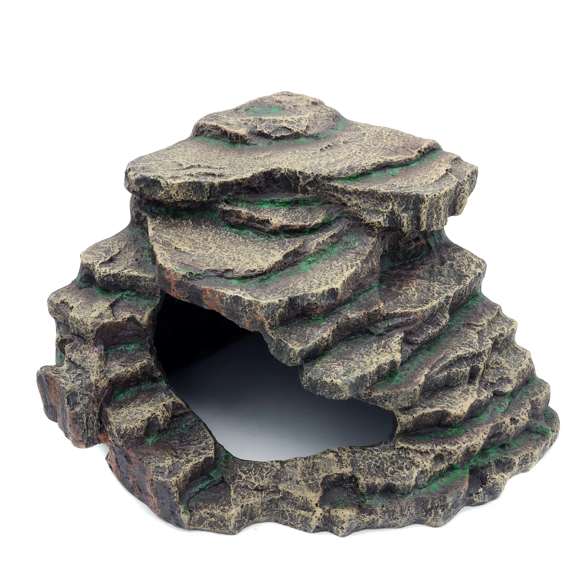 Exceptional JIHAQUA Bearded Dragon Extra Large Tank Hideouts — Natural Rock Cave Habitat Decor Organic