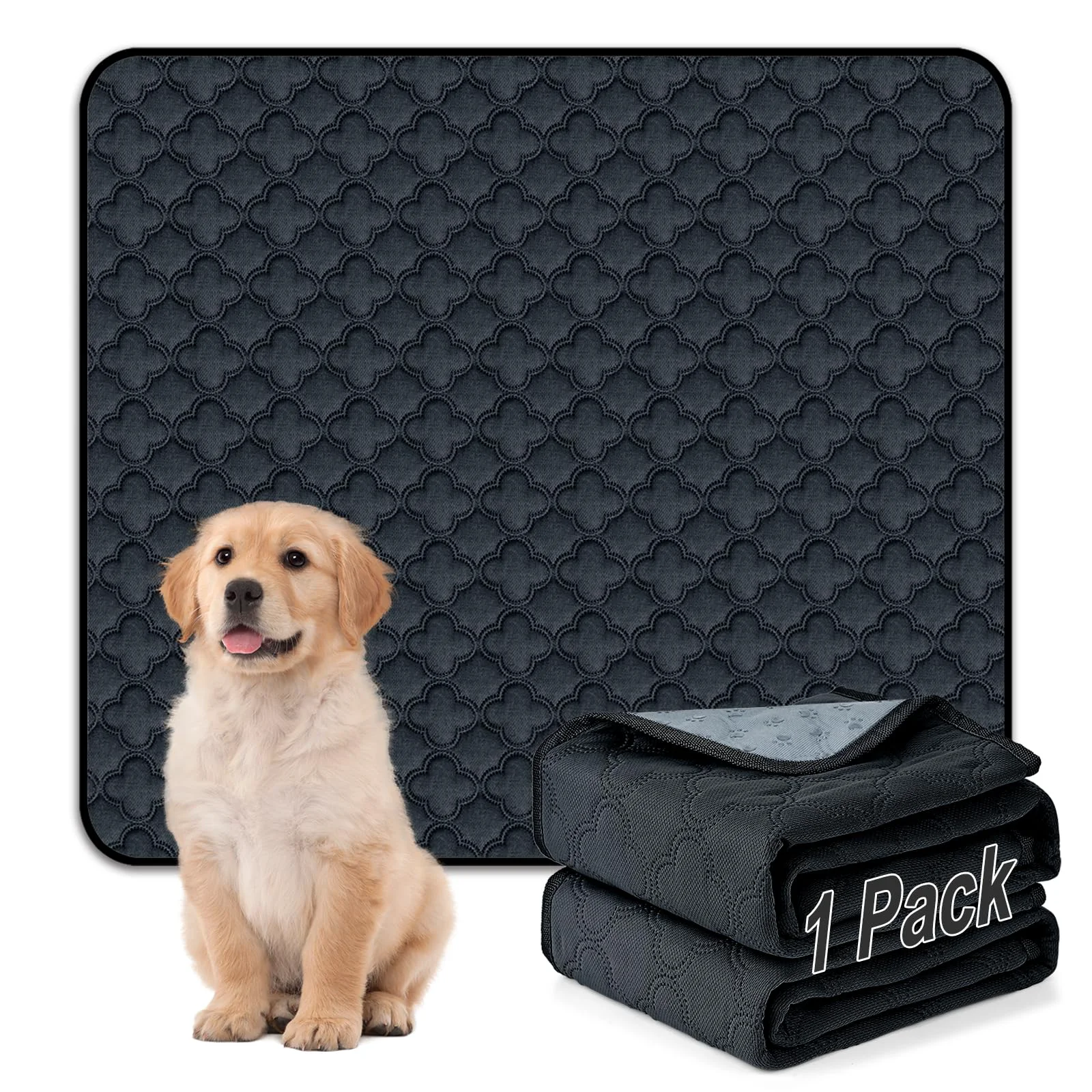 Sustainable FunFurry Washable Pee Pads for Dogs – 72x72 in Waterproof Reusable Genuine