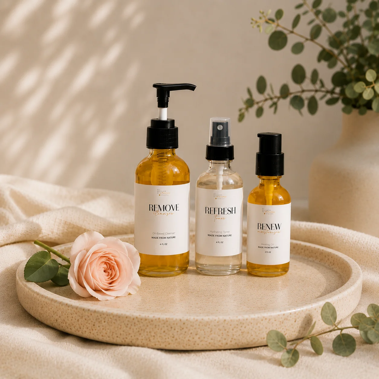Excellent Anti-Aging All Natural Organic Skin Care Set to Heal Skin Exceptional