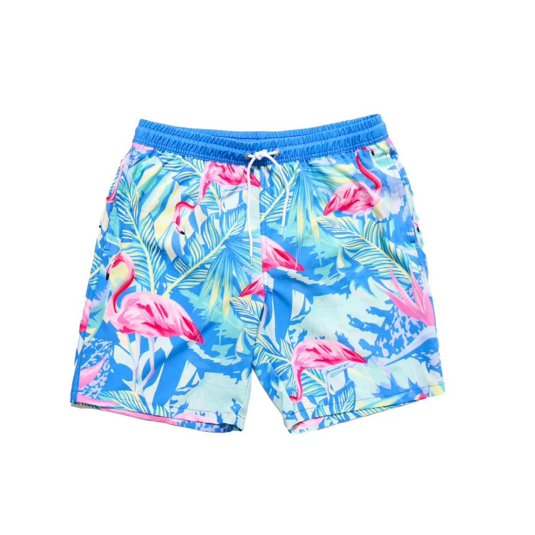 Outstanding Indigo Flamingo Trunks MENS Casual