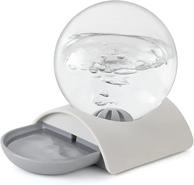 Artisan Pet Water Dispenser 2.8L Automatic Gravity Cat Water Dispenser for Cats Dogs Rabbit Detachable Cat Dog Water Dish Feeder with Spherical Waterer Bubble GreyAbout ThisOverview Optimized