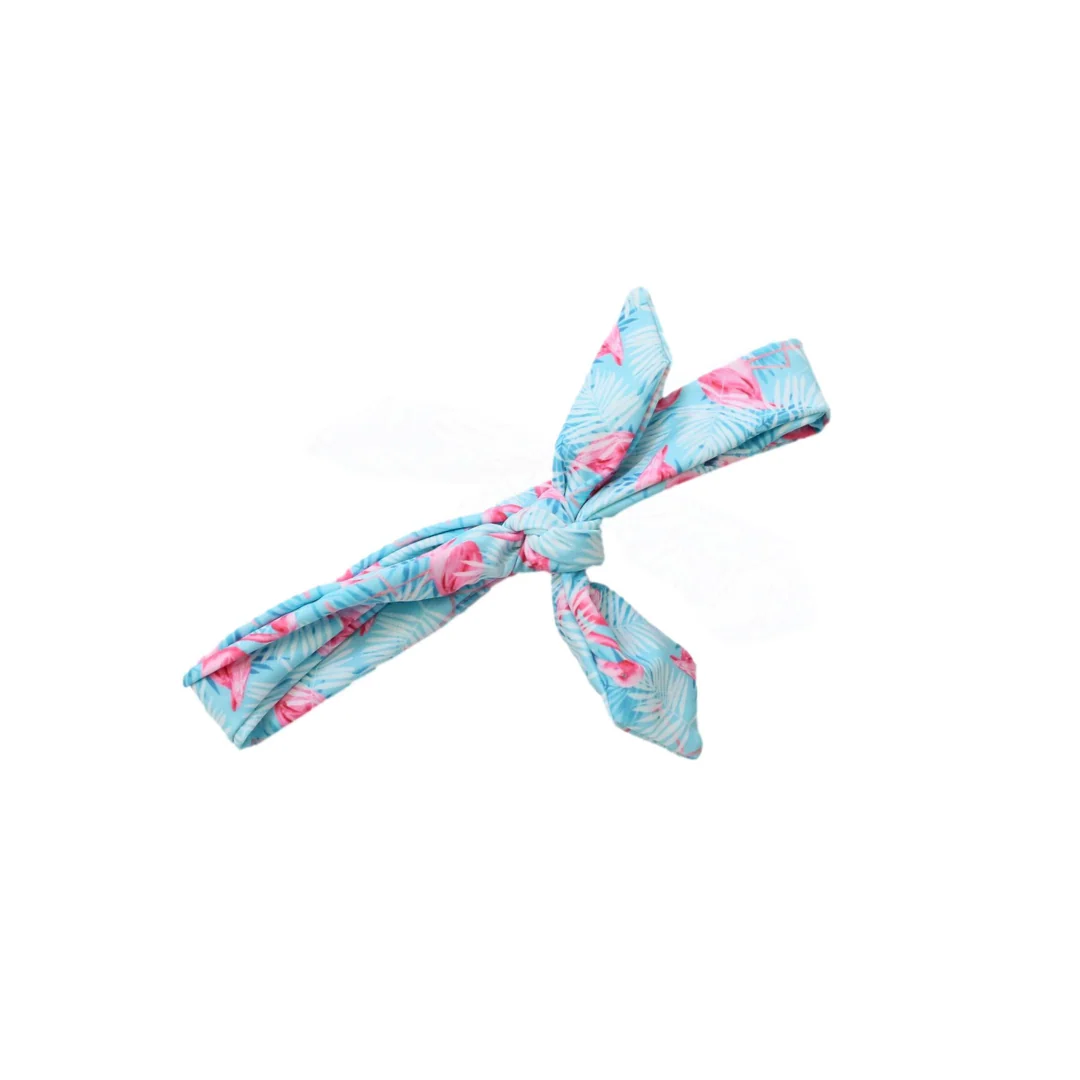 Original Design Aqua Flamingo Headwrap Healthy