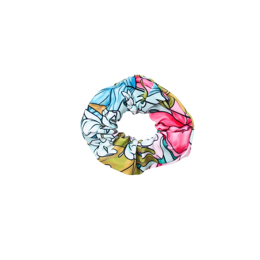 Eco-Friendly Tropical Mint Scrunchie Solid