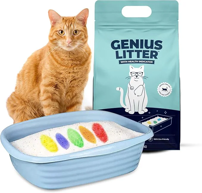 Artisan Genius Litter Health Monitoring Cat Litter Featured on Shark Tank Lightweight Crystal Silica Gel Non Clumping Dust Low Tracking Odor Control for Indoor Cats and Kittens 6 lb BagAbout ThisOverview Fine Crafted
