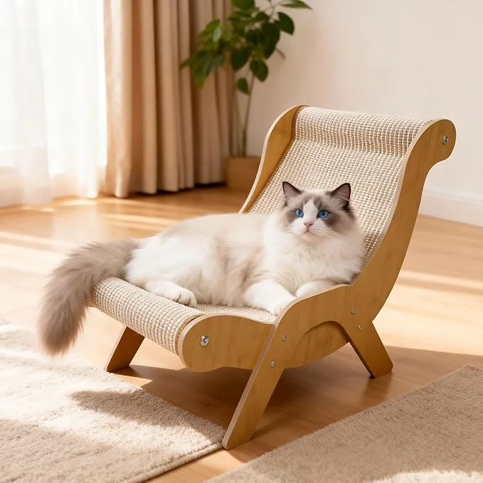 Certified Extra Large Sisal Cat Scratcher–Indoor Cat-Specific Bed Scratching Pad Combo Lounger Durable Scratching Mat Non-Shedding MaterialAbout ThisOverview Contemporary