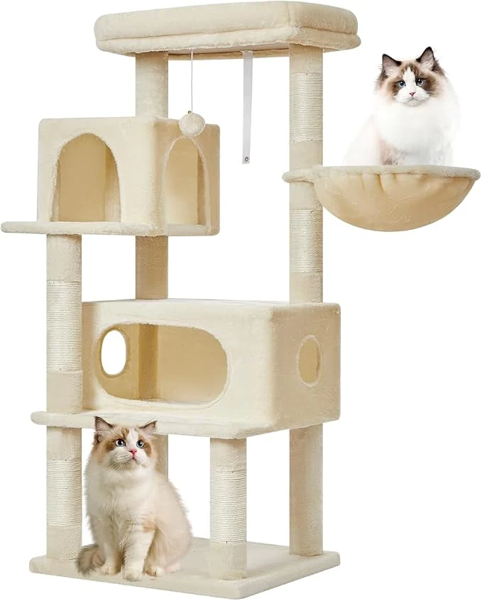 Certified Taoqimiao Cat Tree 49-Inch Cat Tower Next-Generation