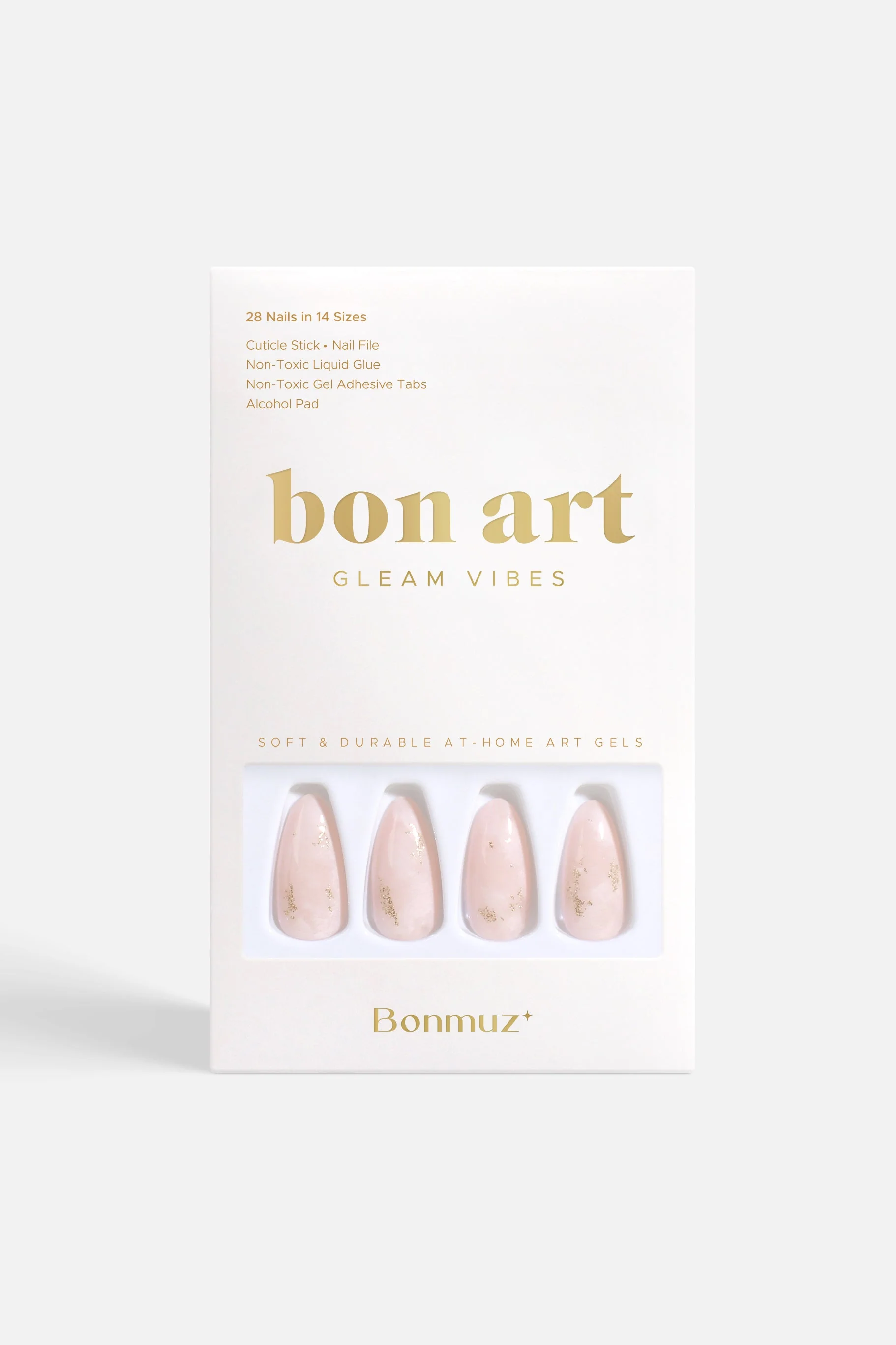 Traditional Hushed Shimmer Soft Durable Press-On Nails Sophisticated