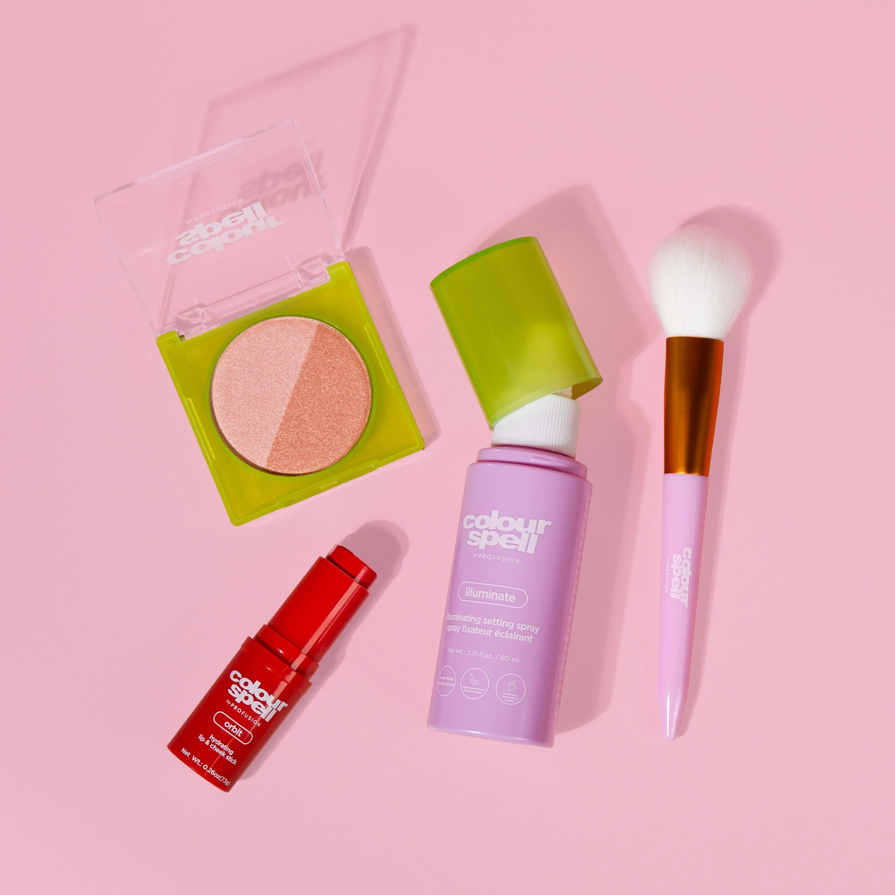 Consistent Clean Girl Collection- Highlight Setting Blush and Brush Practical