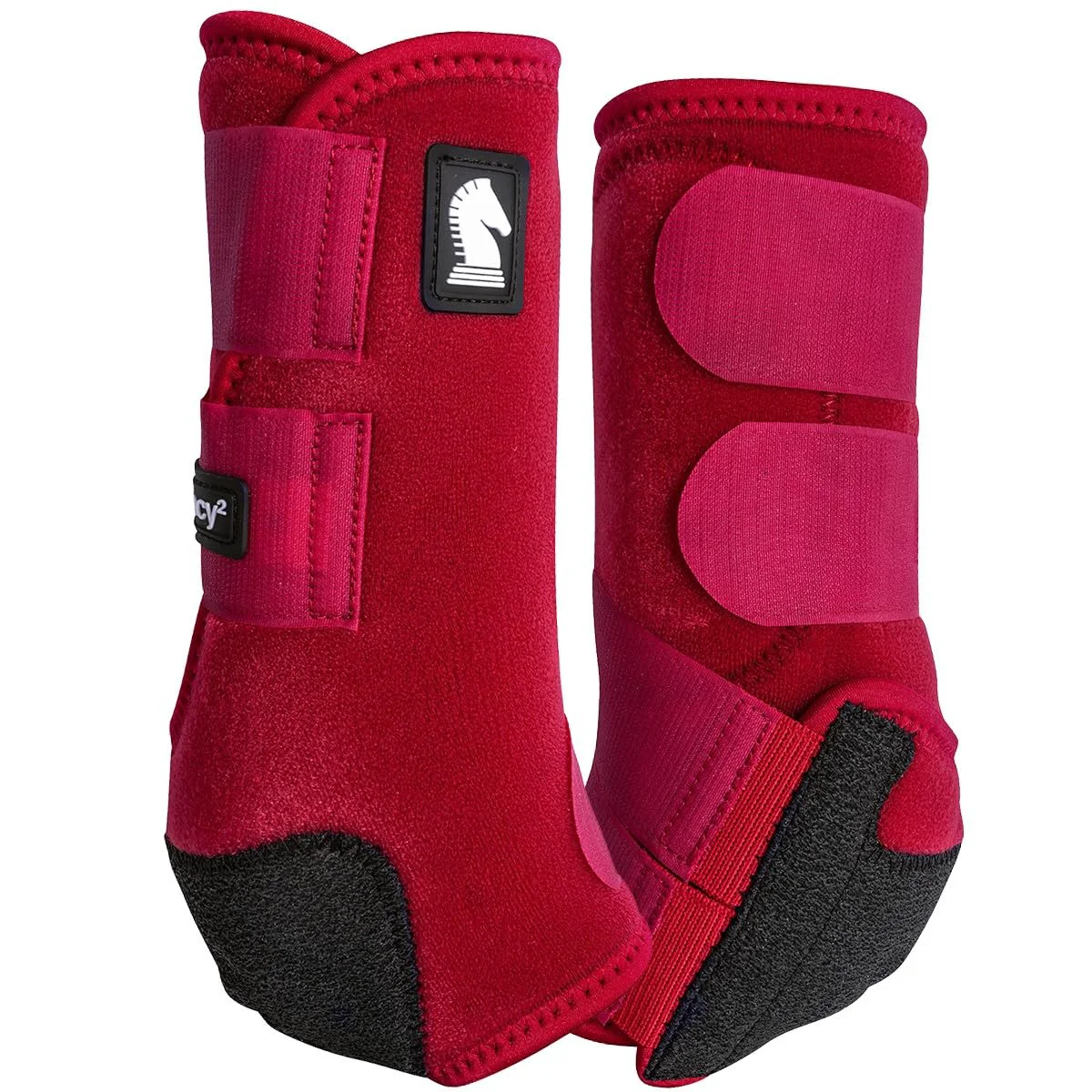 Solid Legacy2 Front Boots Crimson Small — Cradle Fetlock System Crossfire Protection Classic Equine Refined