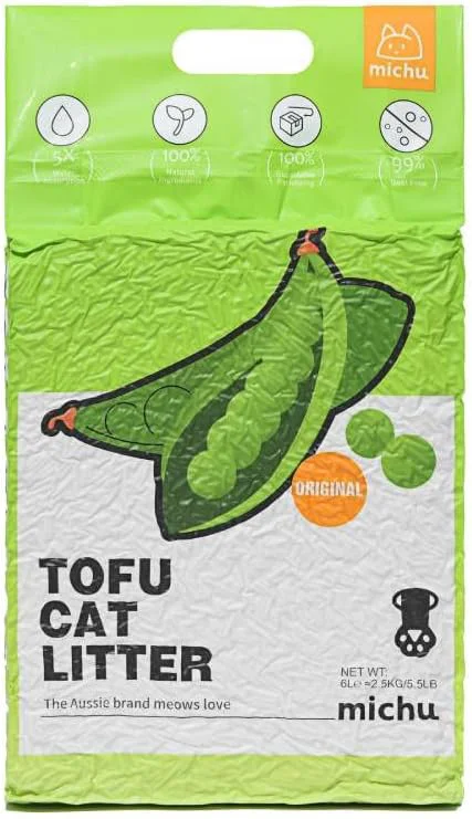 Traditional Tofu Cat Litter Natural Clumping Tofu Cat Litter Fast Clumping and Easily Scoop-able 5.5lb 88oz 5 Scents - 3 Pack Specialty