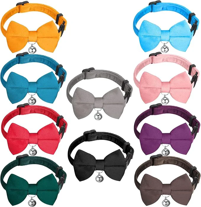 Trendy Yahenda 10 Pieces Cat Bowtie Collars Relaxed