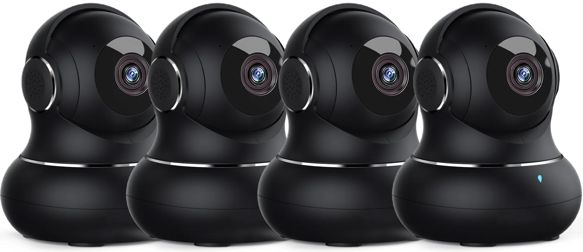 Optimized litokam 2K Indoor Security Camera - 360° Pan Tilt 4-Pack High-Grade