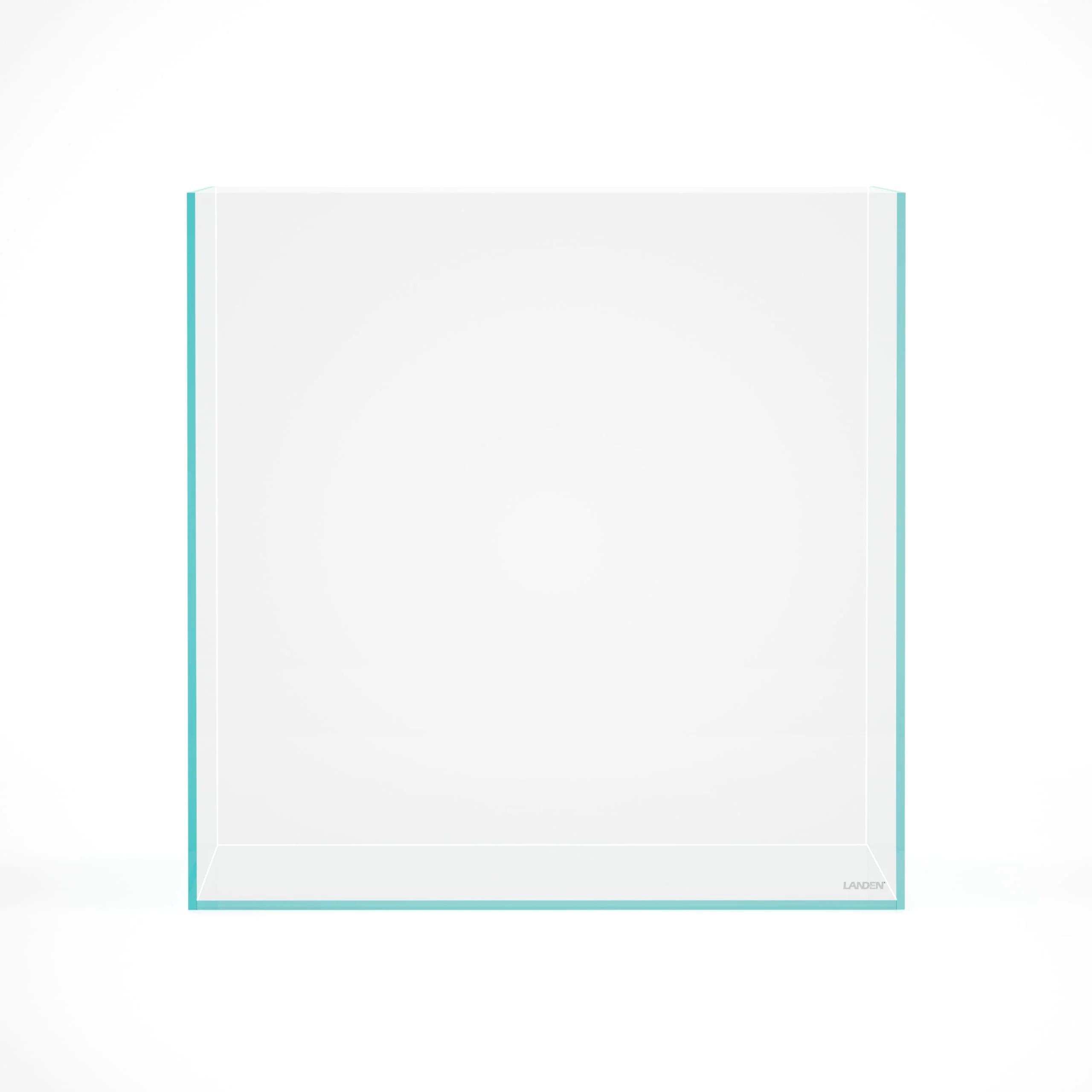 Clean Landen 31 Gallon Cube Rimless Low-Iron Aquarium Tank – 50cm Square Professional