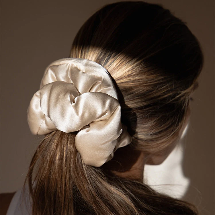 Crafted Pillow Scrunchie - Dusty Gold Verified